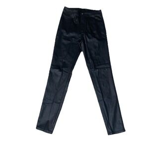 JC JO Skinny Stretch High Rise Faux Leather Black Pants Size Large Estilo Gp4100